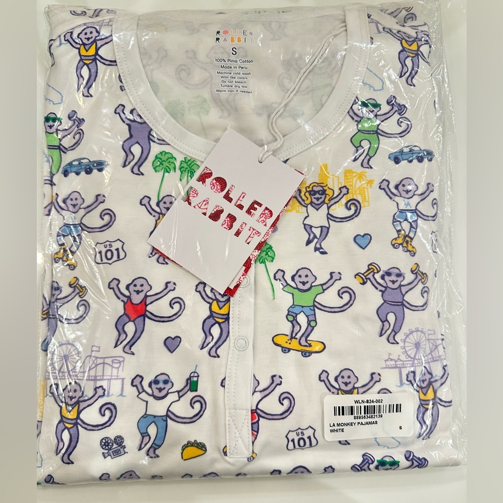 Roller Rabbit L.A Monkey Pajama Set